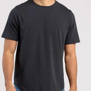 NWT Men's Freeform Curved Hem Short Sleeve Tee T-Shirt - Black Cotton Athleisure